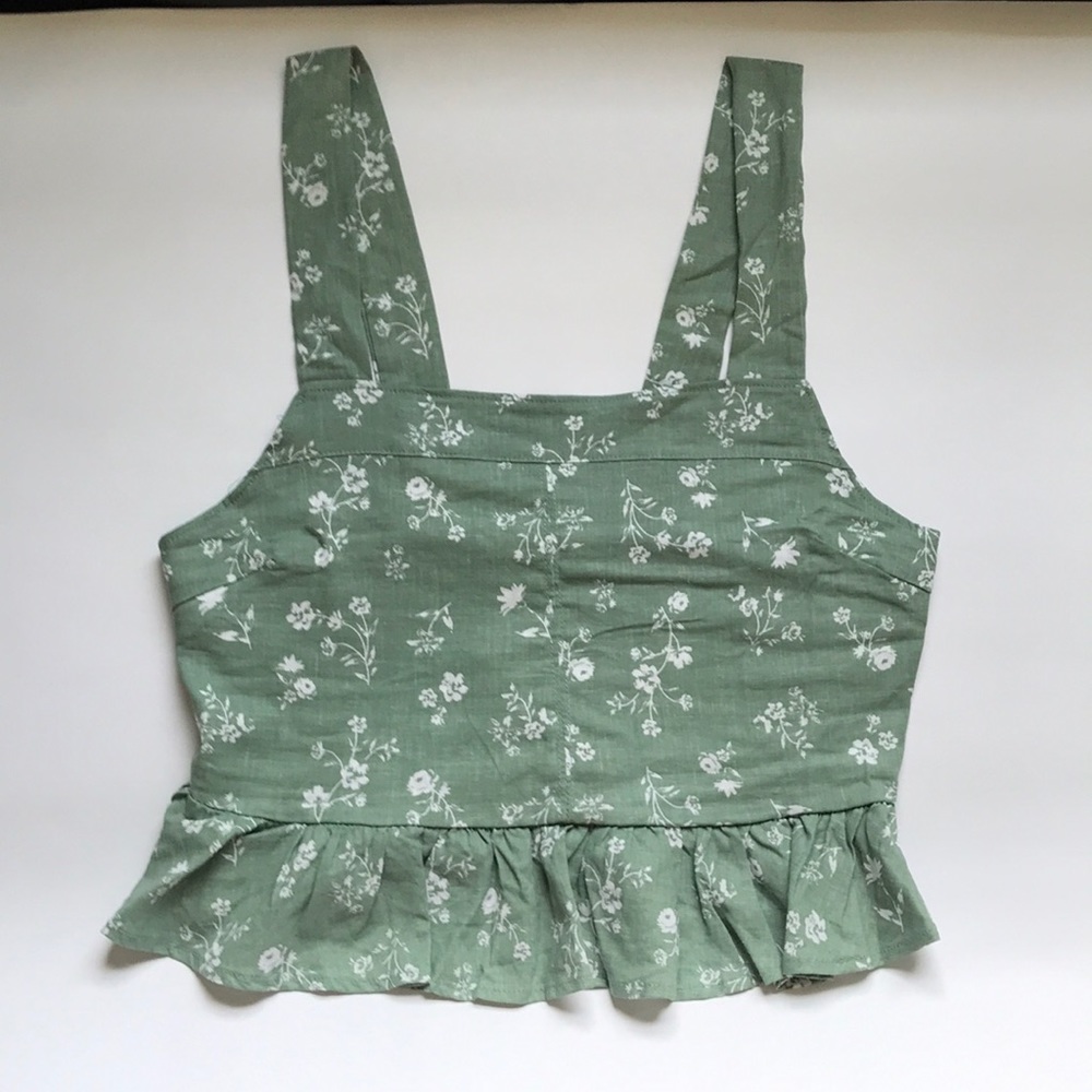 Floral print crop top